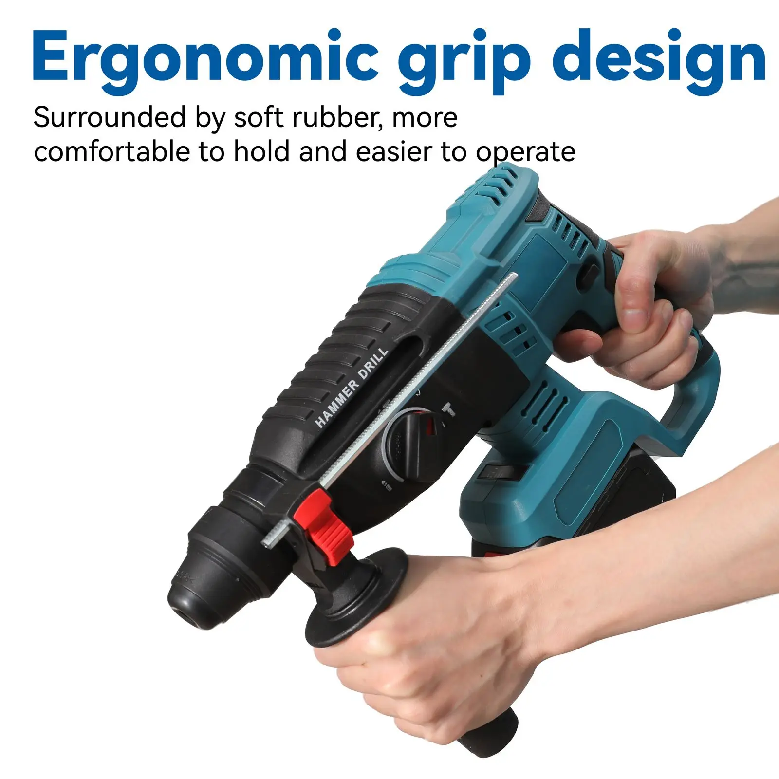 Martello Perforatore Senza Spazzole A Batteria Makita 18V - 4700 Colpi/min, 2.5 Joule, Senza Batteria