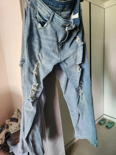 Fashion Street Style Ripped Skinny Jeans Men Vintage wash Solid Denim Trouser Mens Casual Slim fit pencil denim Pants hot sale photo review