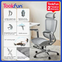 Tookfun T1 Ergonomic Chair Waist Support Computer Seat Office Chair Gaming Chair 3D/8D Armrests Adjustable Backrest With Pedal 1