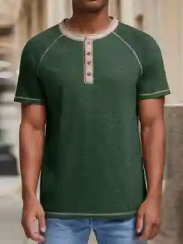Men's Short Sleeve Casual T-Shirt, Comfortable and Breathable, Classic and Versatile, Perfect for Everyday Wear 1