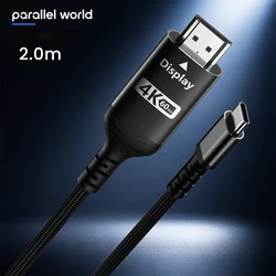 4K 60Hz USB - C to HDMI Cable Adapter (2m cable)