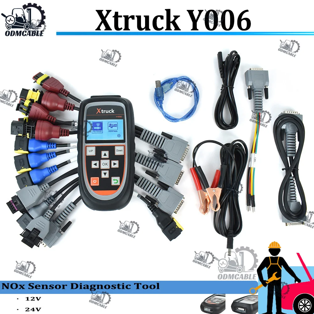 

FOR EURO 6 MODULE CAN J1939 DIAGNOSTIC TOOL XTRUCK Y006 OBD INTERFACE UREA/NITROGEN/OXYGEN/PM PARTICLE SENSOR DETECTION