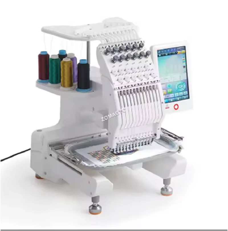 Logo Tişört Şapka Giysi Tek Kafa Nakış Makinesi Bilgisayarlı 9 12 15 İğneli Nakış Makineleri