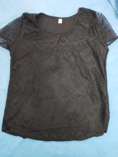 Women Summer Chiffon Blouse Lace Crochet Female Korean Shirts Ladies Blusas Tops Shirt White Blouses Slim Fit Tops photo review