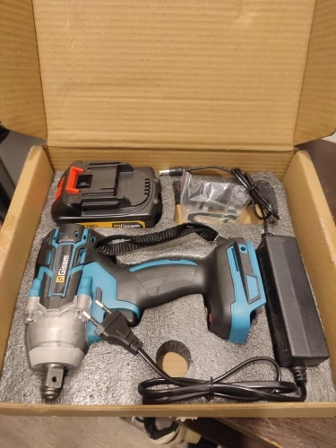 Gisam 520N.M Brushless Electric Impact Wrench, 18V, 1/2 photo review