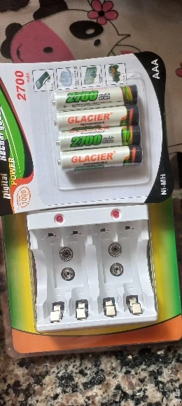 Kit Carregador De Pilhas E Pilhas Recarregáveis AA AAA - Neverdie Store photo review