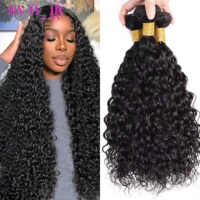 12A Water Wave Bundles Peruvian 100% Human Hair Bundles 1/3/4 Bundles Deal Wet And Wavy Curly Hair Raw Hair Weave Extensions 1