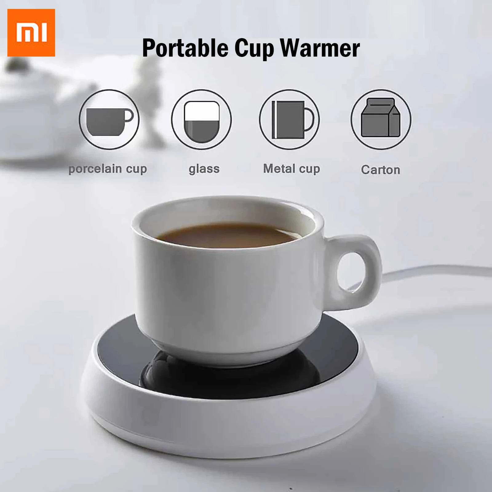 XiaomiMugHeaterCoffeeMugCupWarmerSmartHeatingPadLargeHeating