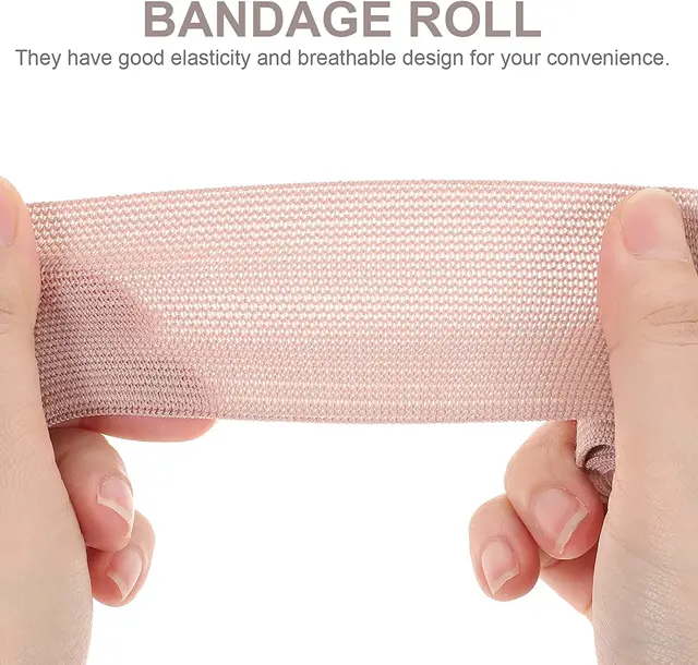 High Elastic Compression Bandage with Clip Closure Tendon Sports Tourniquet Basketball Ankle Support Knee Pad Fitness Bandage 4