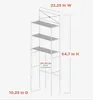Over-the-toilet metal organizer – 3 shelves, oil-rubbed bronze 3