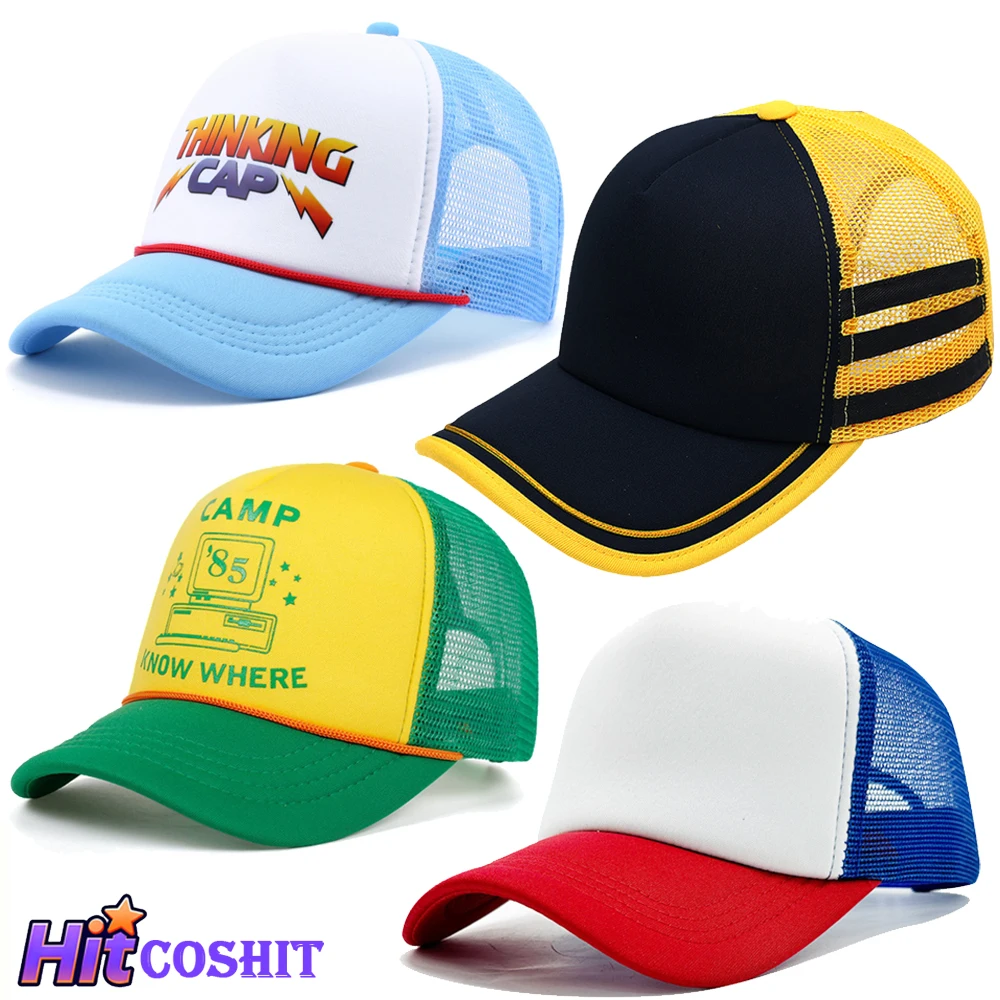 Baseball Cap Dustin Henderson Cosplay TV Odd Matter Roleplay Casual Outdoor Breathable Costume Props Men Halloween Headwear
