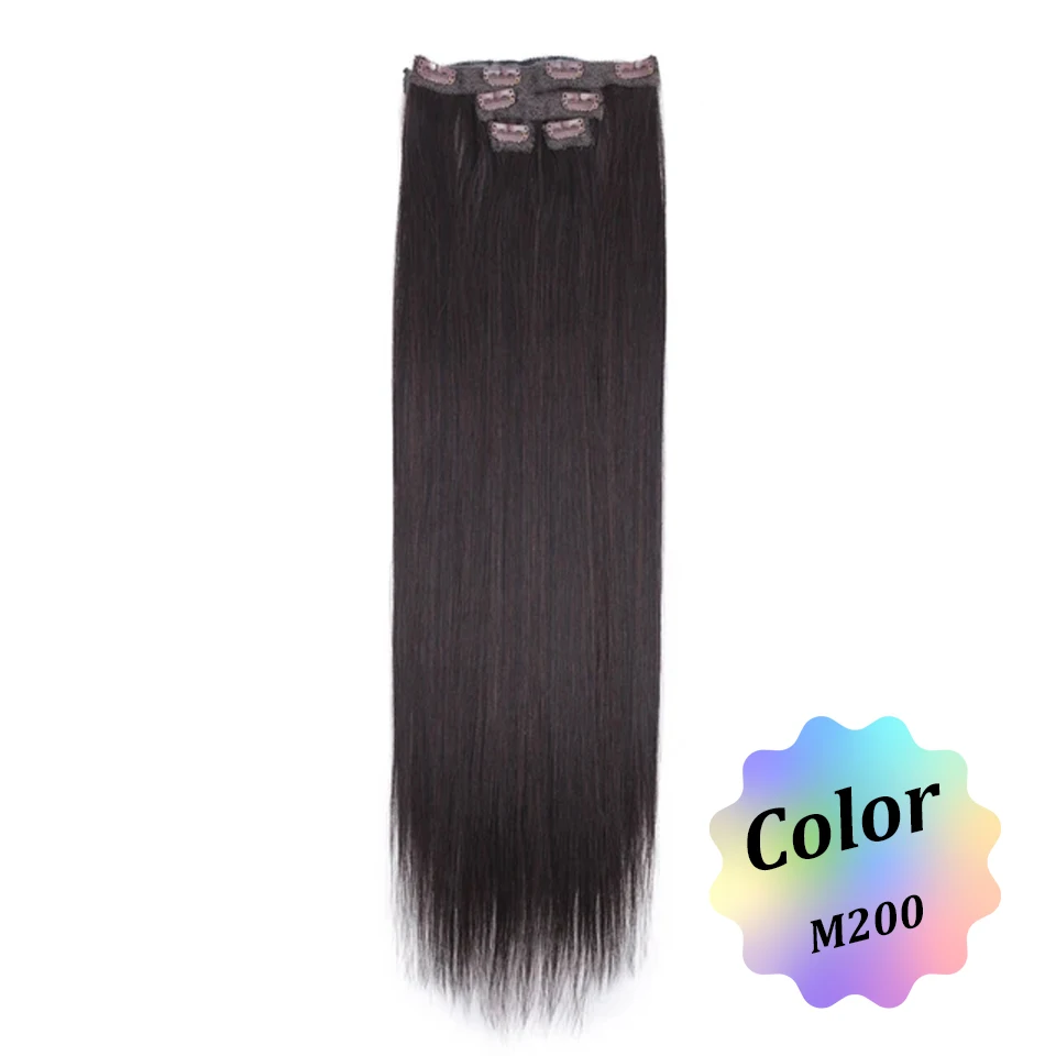 Efecto Deslumbrante: Extensiones De Cabello Sintético Con Clip Para Mujeres