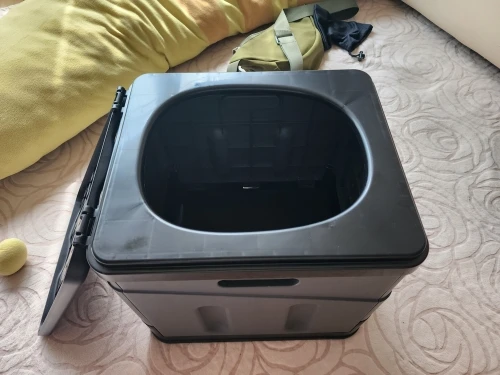 Folding Toilet, Portable, Collapsible, Anti-Odor Storage Box, Car Toilet, Adult Self-Driving Travel Emergency Toilet photo review