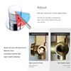 Bathtub Faucet Bathroom Shower Mixer Set Hot Cold 2 Way Diverter Shower Solid Brass With 150MM/210MM/260MM Bath Spout Mixing Kit 4