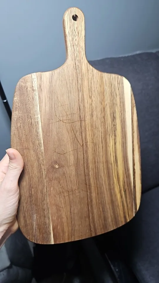 Wooden Cutting Board with Handle photo review