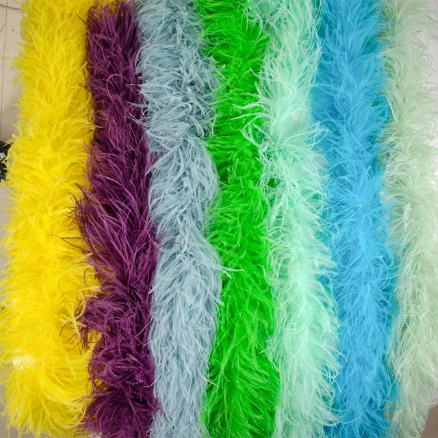 Wholesale 1-20ply Dyed Various Ostrich Feathers Boa ostrich