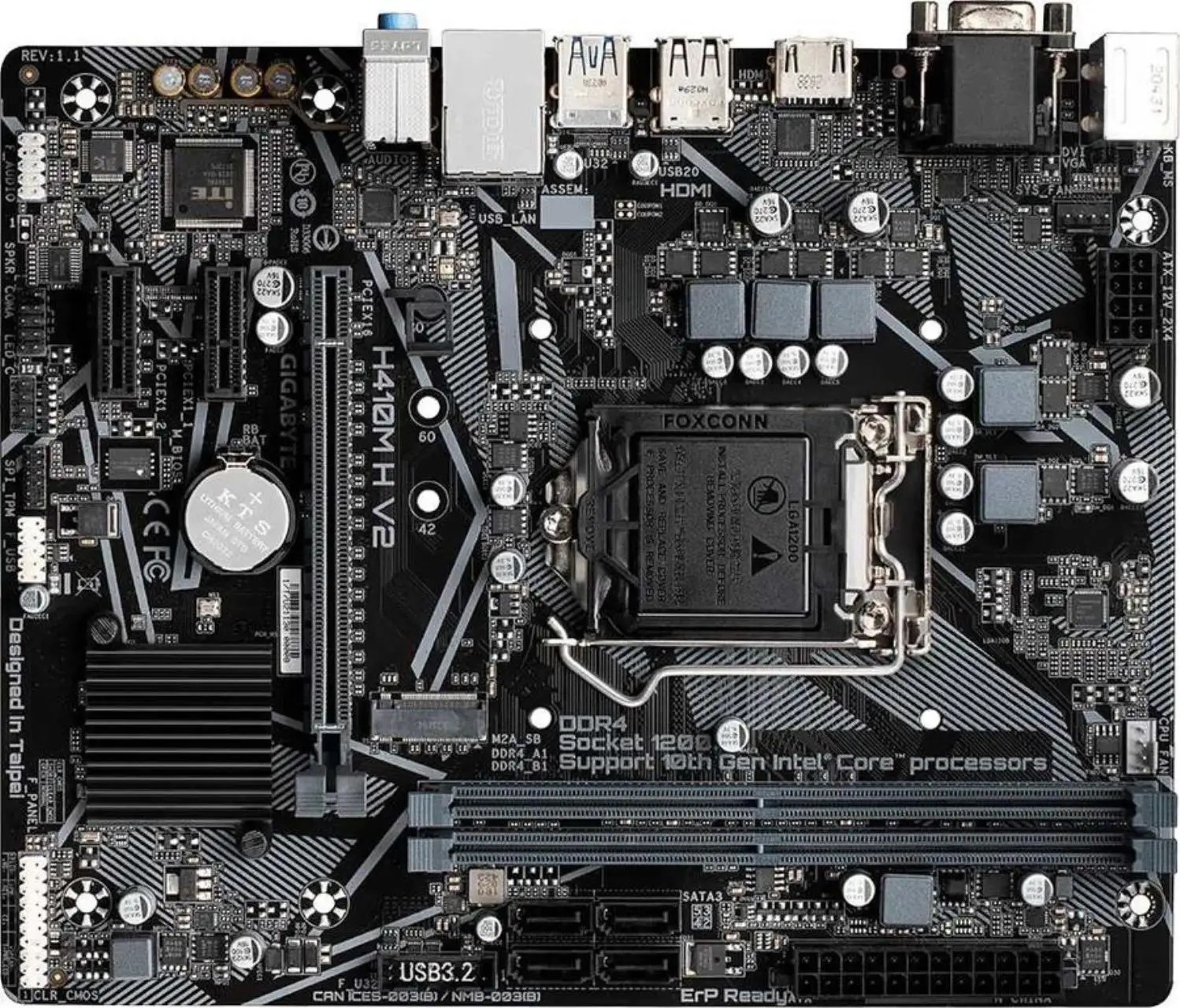 Материнская плата Gigabyte H410M