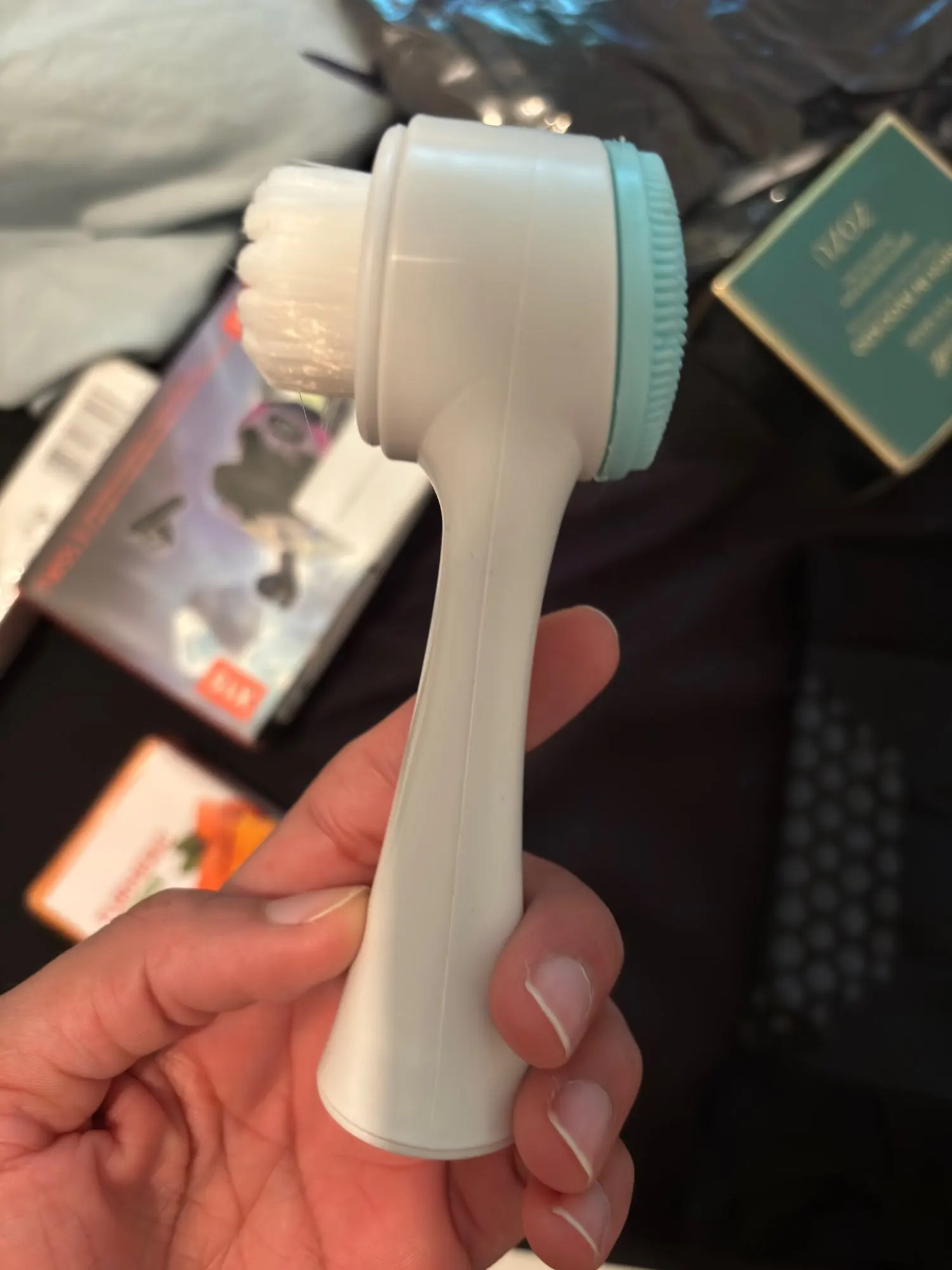 3D Double Silicone Facial Cleansing Brush Manual Massage Facial Brush photo review