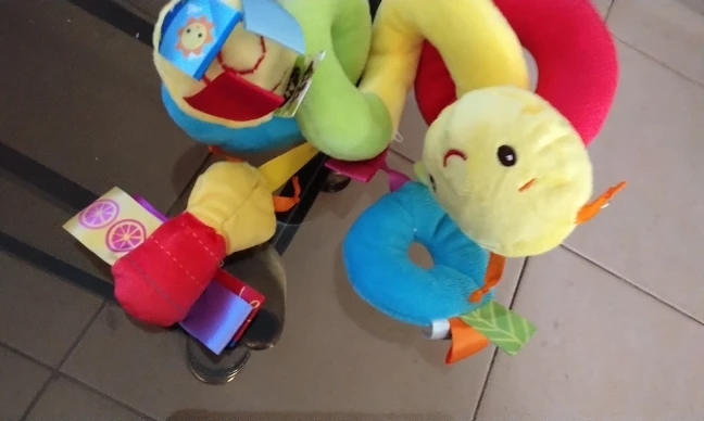 11pcs optional,baby crib bell rattle baby stroller hanging bell multifunctional pinch bright colors photo review