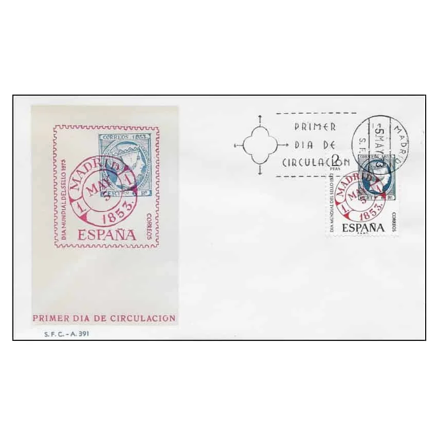 C1451/Spagna 1973. Fdc World Stamp Day (Ns) - Fdc2127