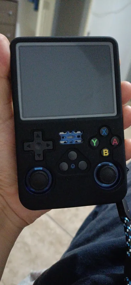 R36S Retro Handheld Konsole, Schwarz, ArkOS, 128GB, 25.000
