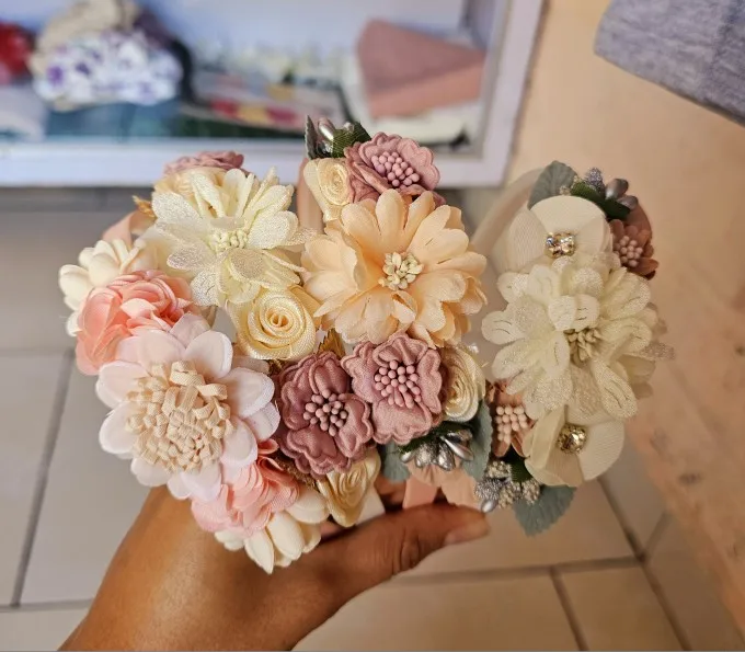 Artificial Floral Headband for Wedding and Party photo review