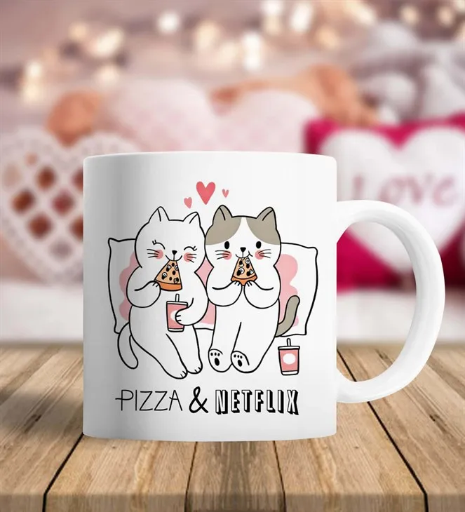 

Подарочная кружка для пиццы и Netflix