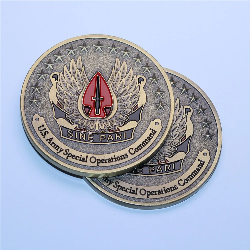 

U.S. Army Special Operations Command Sine Pari Challenge Coin