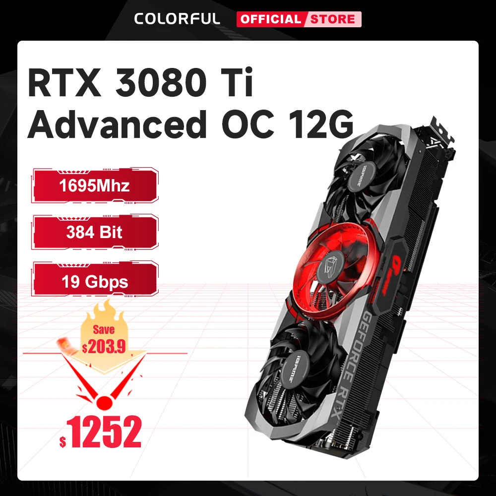 Colorful Graphics Card Geforce Rtx 3080 Ti Advanced Ocv 12gb 19gbps