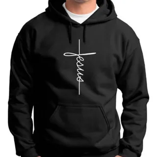 Jesus Unisex Blusa Religiosa, Blusa, Bênção, Bolso, Otima, Qualidade, Moletom, Unissex