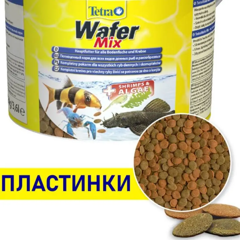 Корм для донных рыб Tetra Wafer Mix таблетки 30г фасованные в пакете | Дом и сад