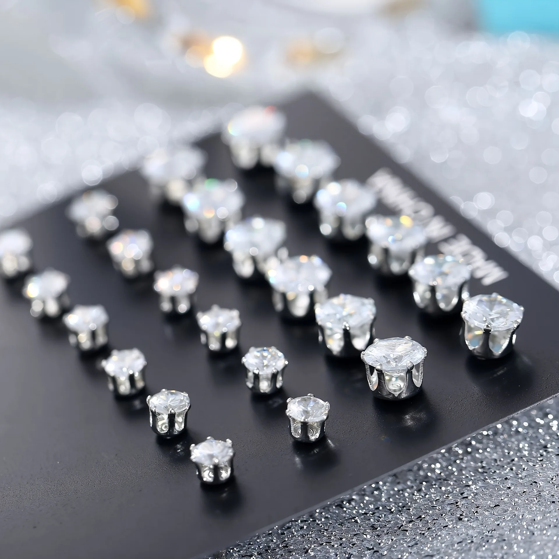 12 Pairs Zircon Stud Earrings Set - Exquisite Comfortable & Versatile Ear Jewelry for Daily Wear & Gifting 4
