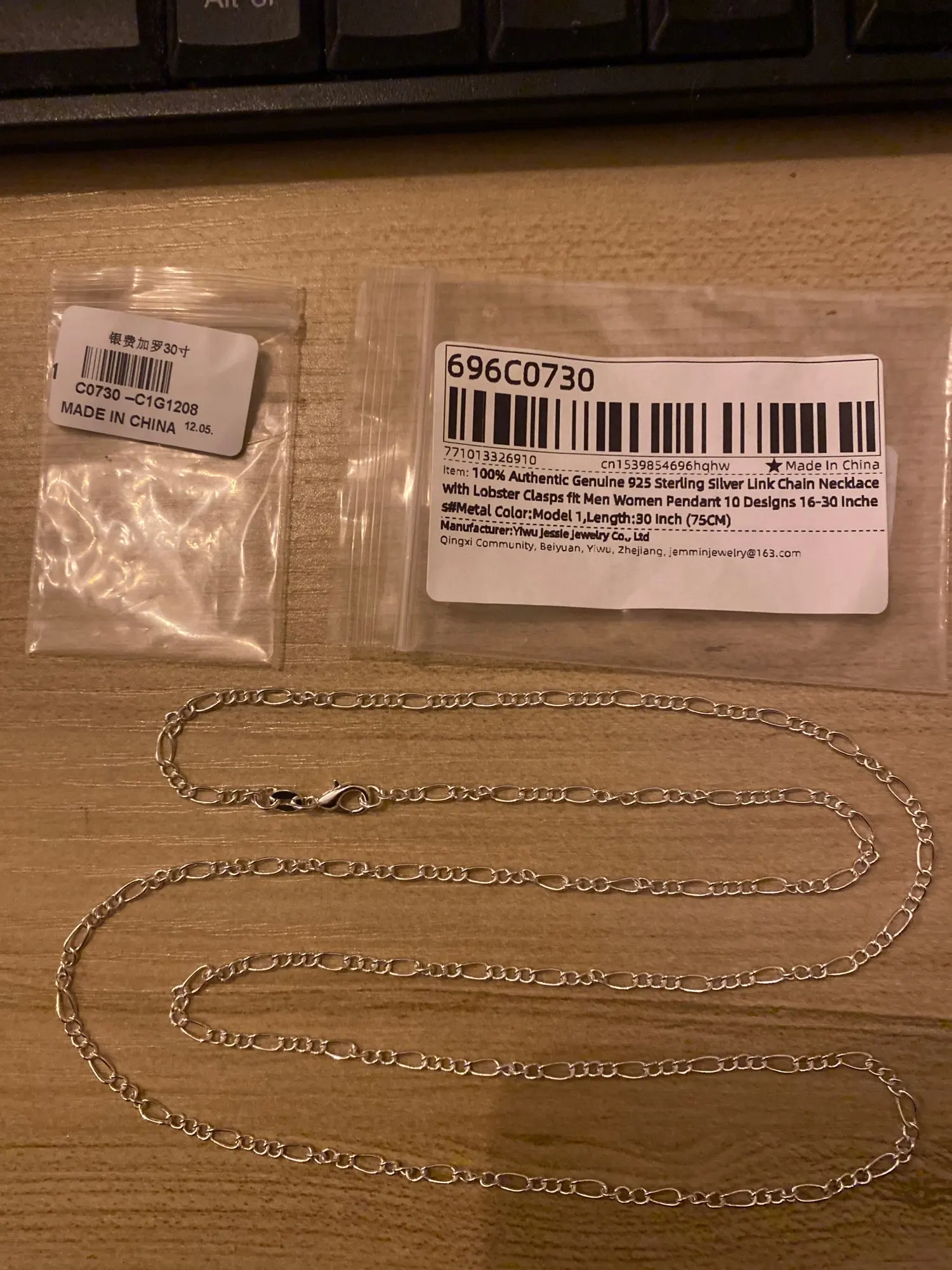 Collar de cadena de plata fina 925 auténtico con cierres de langosta para hombre y mujer, colgante, 10 diseños, 16-30 pulgadas, gran promoción, 100% photo review