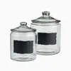 Kitchen Big Storage Glass Jar with Glass Cap and Blackboard Sticker for Marking Food Preserve MOQ500 Custom Available Inbox Us 1