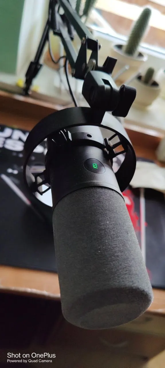 FIFINE Dynamic USB/XLR Microphone with Gain Knob/Touch-mute/Headphone Jack,Recording Mic photo review