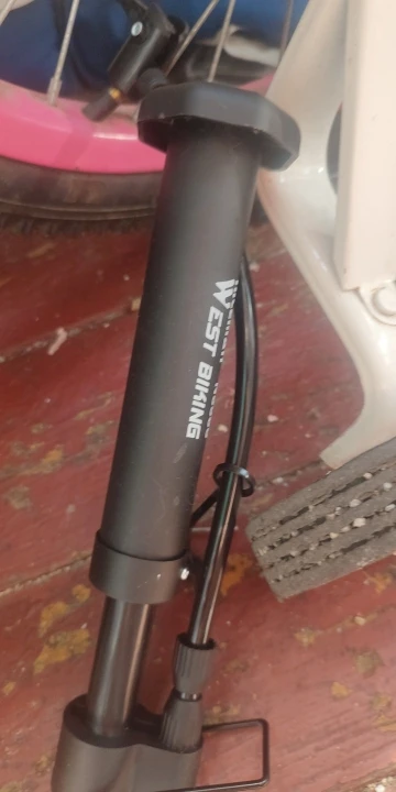 MTB Floor Bike Pump, 80 PSI Manual Air for Schrader Tires photo review