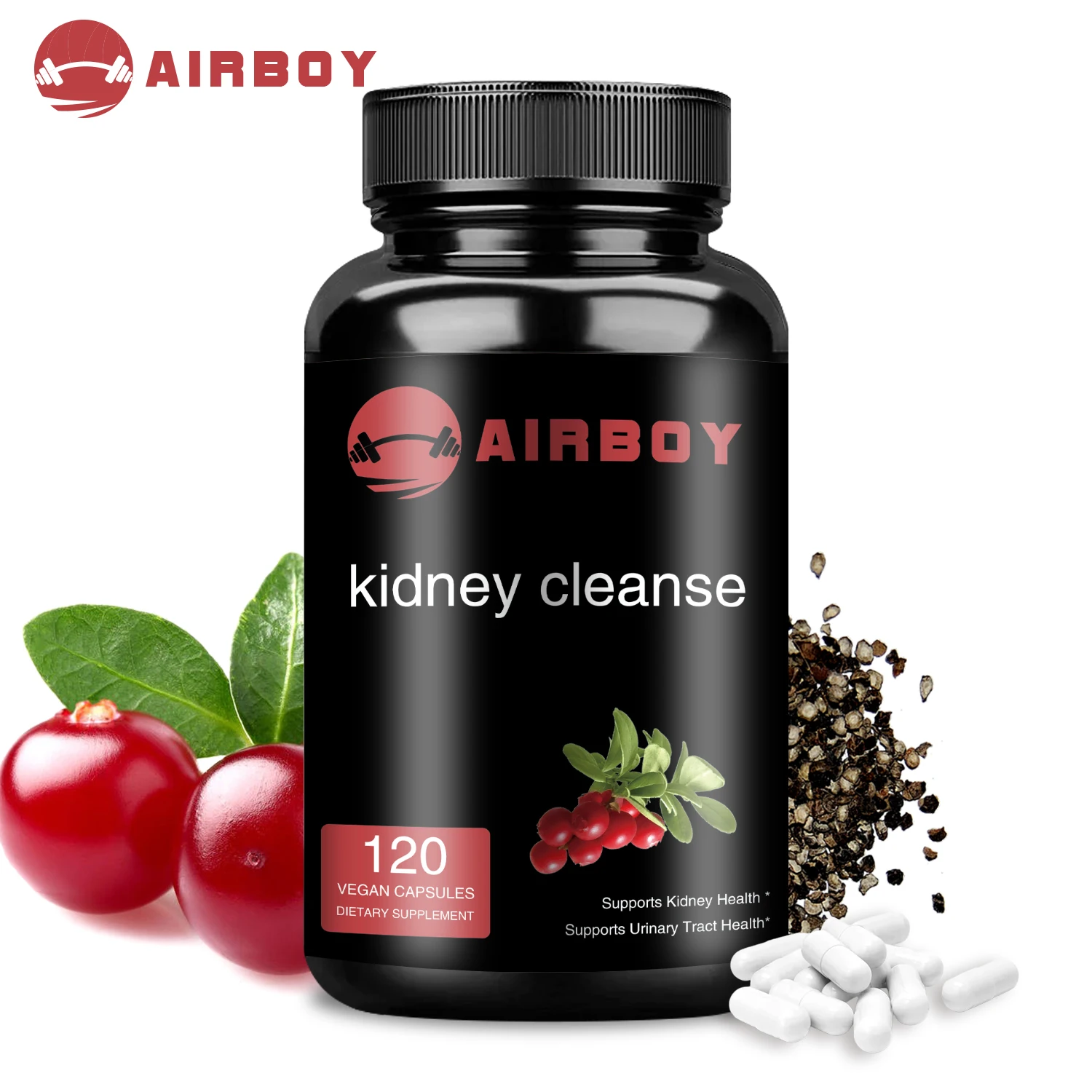 Kidney Cleanse - with Cranberry, Astragalus - Kidney Cleansing,Urinary Tract & Bladder Health Support,Antioxidant - 120 Capsules