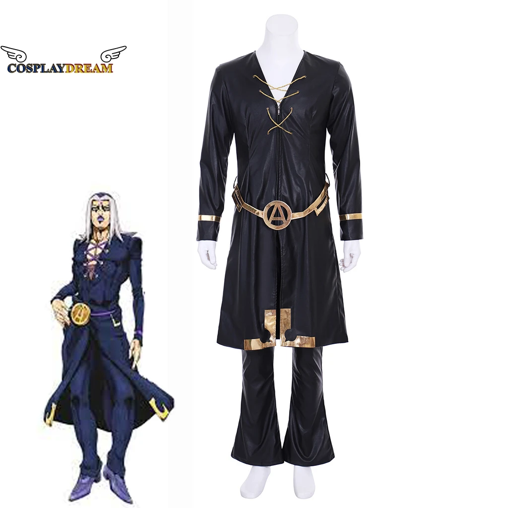 

JOJO JoJo's Bizarre Adventure Golden Wind Leone Abbacchio Cosplay Costume Uniform Halloween Carnival Costume Men's Outfit