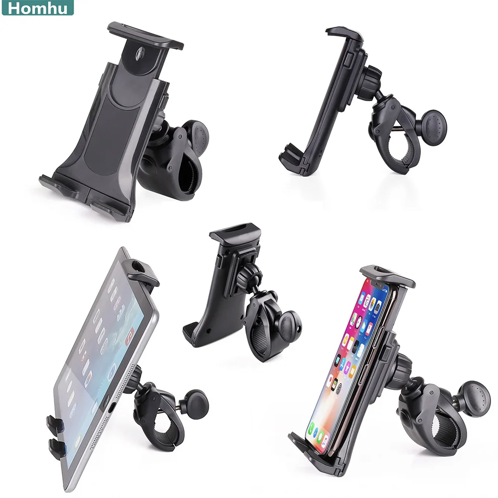 

2PCS Bicycle Tablet Stand Holder 4-12 inch Treadmill Indoor Gym Handlebar Tablet PC Mount for iPad Air Pro Bike Phone Bracket