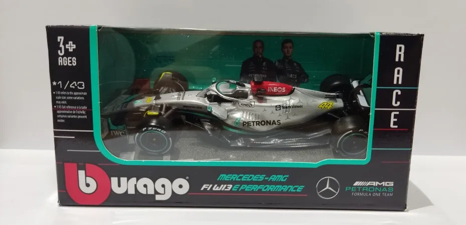 Bburago 1:43 F1 Mercedes-AMG Full Range W13 #44 #63 W14-44/77 W10-44/77 W07-44/6 Alloy Toy Car Model Super Formula Die Cast Mode photo review