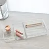 Clear Plastic Divided Vanity Organizer. Storage Tray with 5 Compartments for Cosmetics, Makeup and Accessories 2