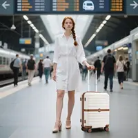 Ensemble de valises rigides KONO 3 pièces en ABS+PC, avec roues doubles et serrure à combinaison, en tailles 20/24/28 pouces 5