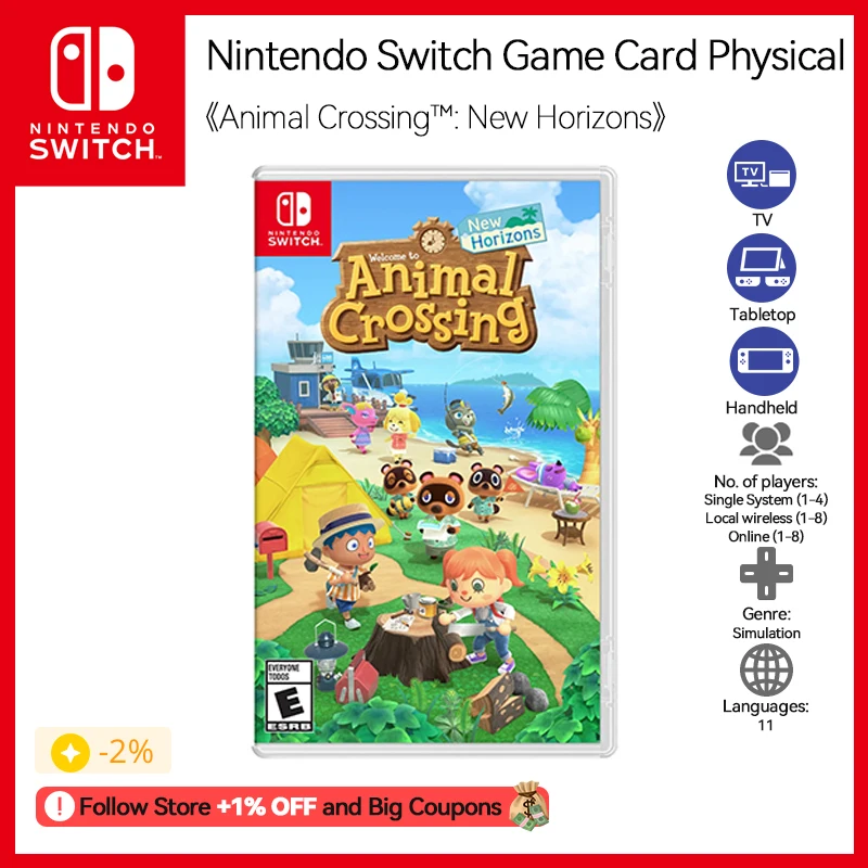 Animal Crossing New Horizons Nintendo Switch Game Deals Physical
