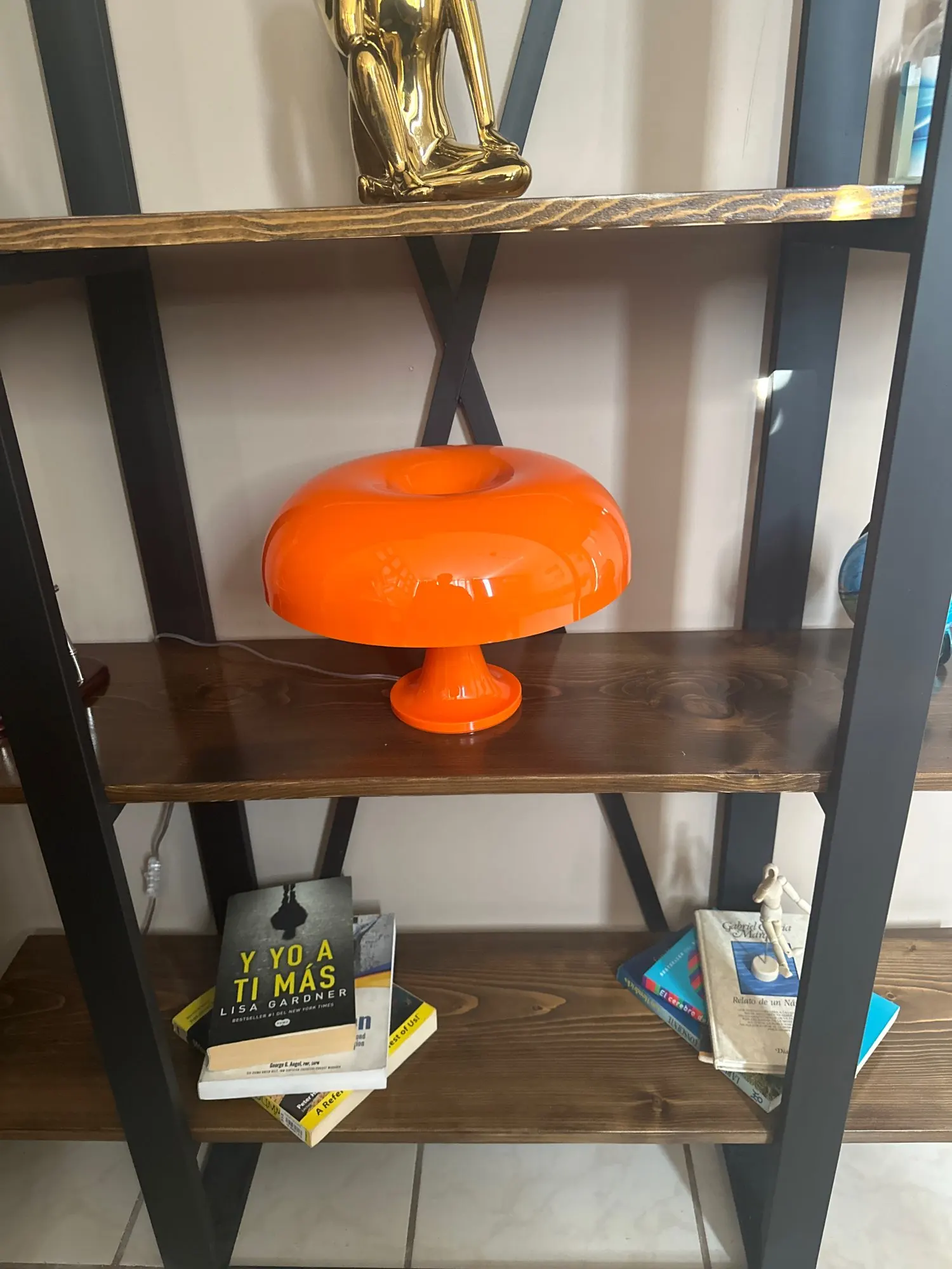 White Mushroom Table Lamp, customer photo