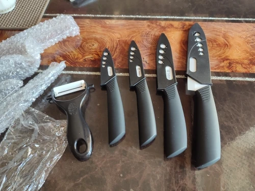 Ceramic knife set 3'4'5'6'+peeler Paring Zirconia kitchen knives with  covers Timhome beautiful gift paring knife - Price history & Review, AliExpress Seller - Bernice Store