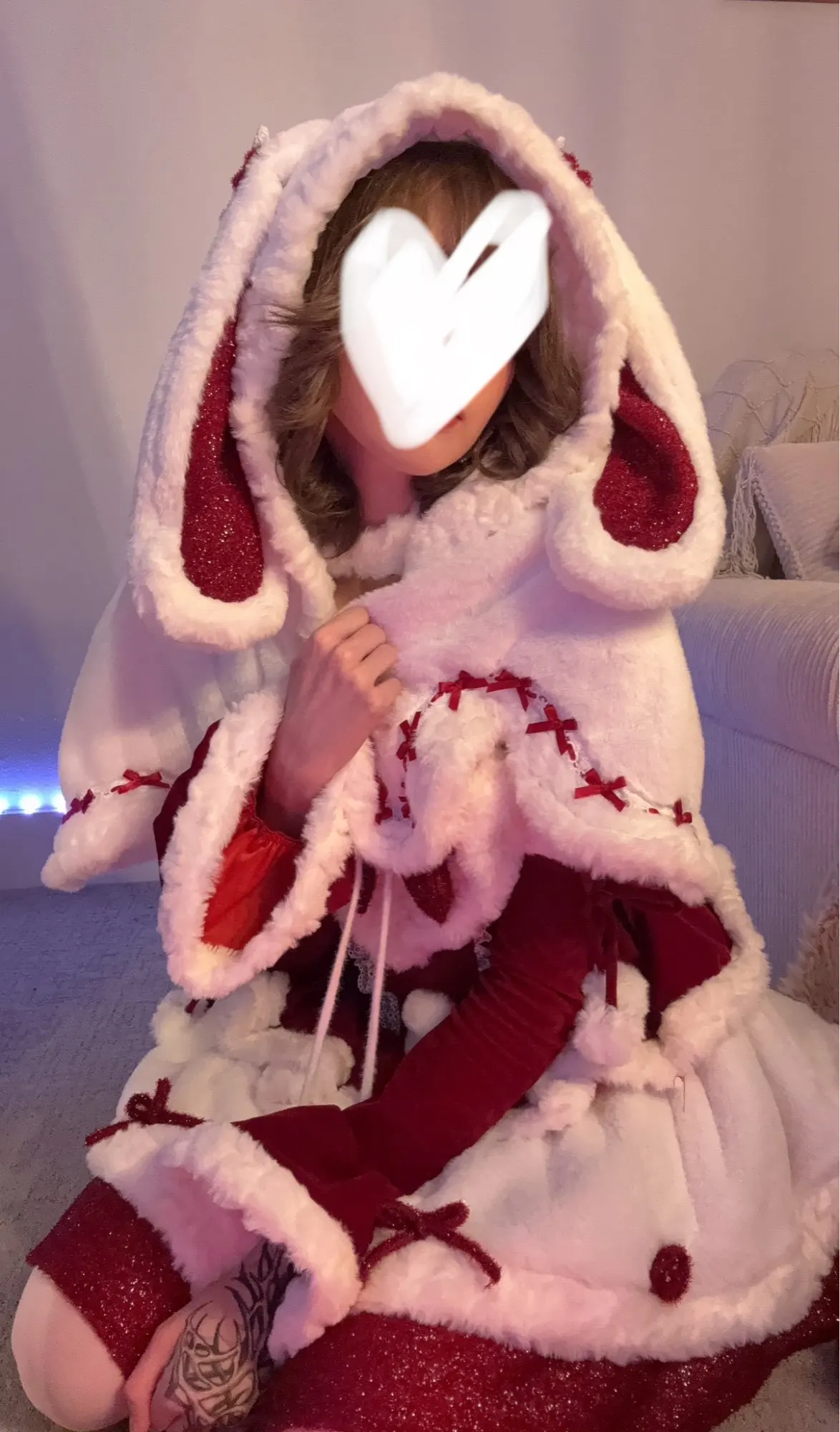 Bunny Christmas Fluffy Set - Dollette Aesthetic photo review