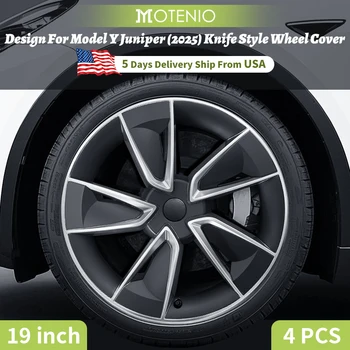 ⚡ 4PCS 19-Inch Knife Style Hubcaps for Tesla Model Y 2025 Juniper — Full Rim Wheel Covers ⚡ Upgrade your Tesla Model Y 2025 Juniper with these Knife Style 19-Inch Hubcaps, designed for both style and protection. These full-rim covers give your wheels a b 1