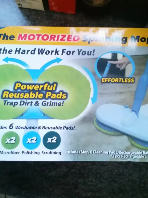 USB Electric Floating Mop Floor Wiper, Wireless Rotating Cleaning, Rotating Polishing Mop for Various Microfiber Pads Sweeping photo review