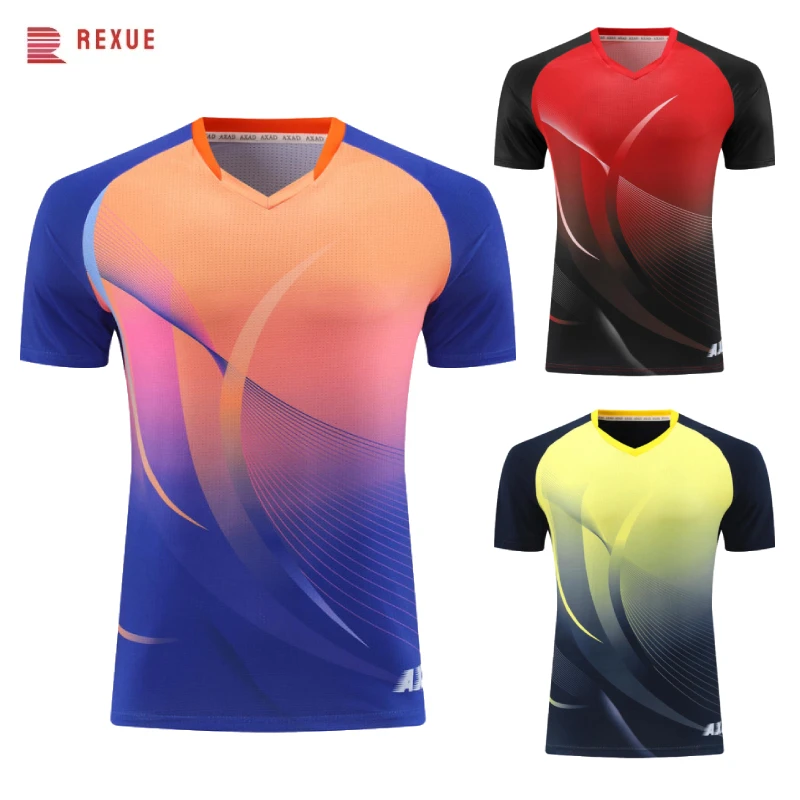 Table tennis clothes Table tennis uniform men women Badminton suit top Unisex Casual Short Sleeve Summer Sports Jersey