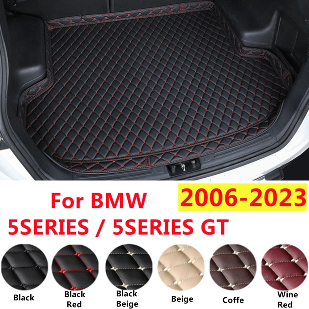 

SJ Professional All Weather Car Trunk Mat Fit For BMW 5SERIES GT 2023 XPE Leather Tail Liner Rear Cargo Pad WaterProof High Side